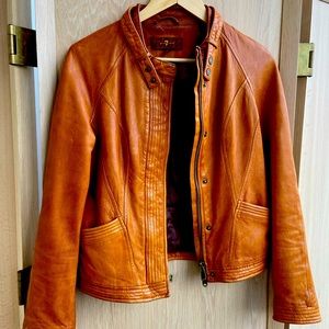 7 For All Mankind Leather Jacket S